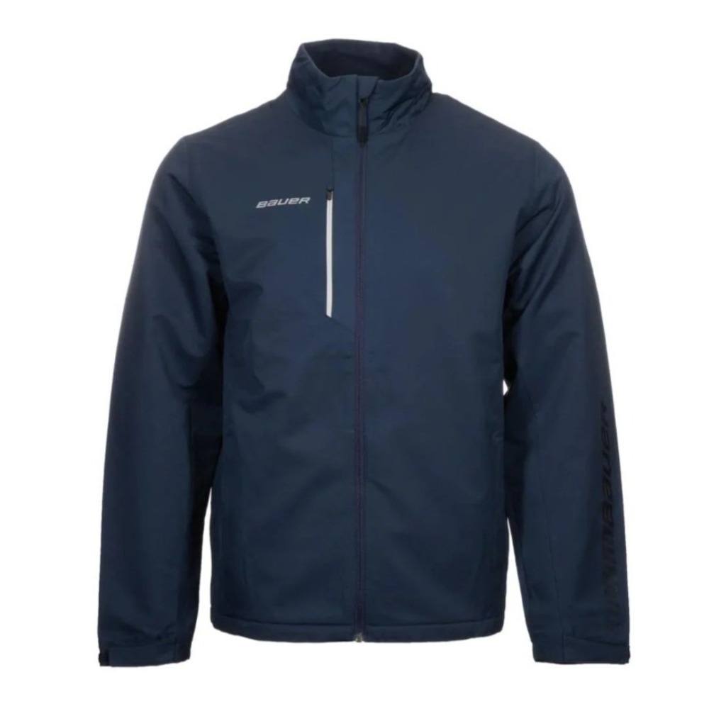 Bauer Supreme Midweight Hockey Warmup Jacket Navy Youth XL Coat Full Zip Pockets